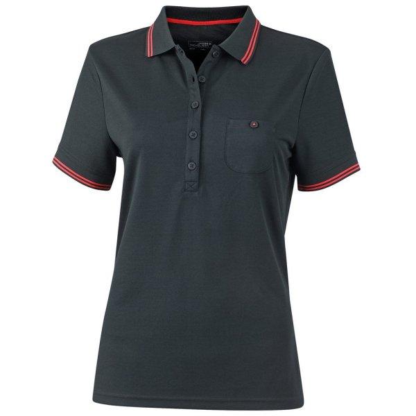 James & Nicholson (Daiber) Női sportos galléros póló JN701 - Fekete / piros
| 2XL