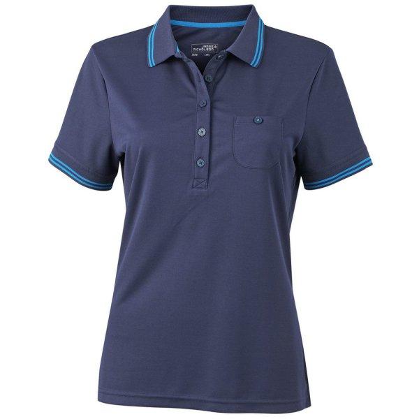 James & Nicholson (Daiber) Női sportos galléros póló JN701 - Sötétkék /
aqua | 2XL