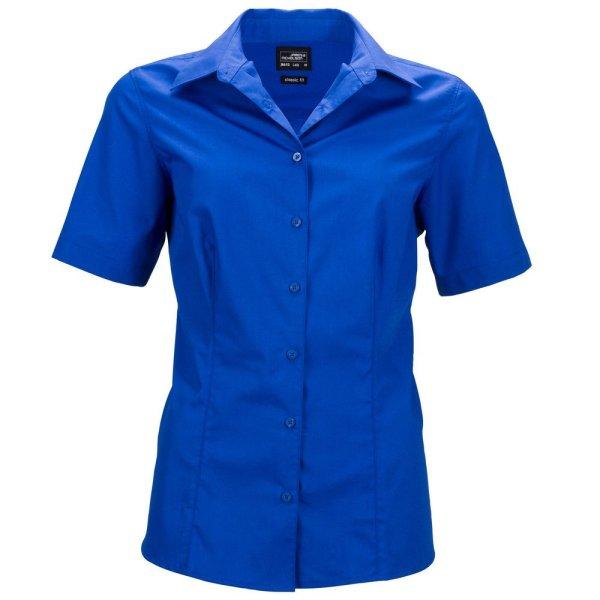 James & Nicholson (Daiber) Női rövidujjú ing JN643 - Királykék | 2XL
