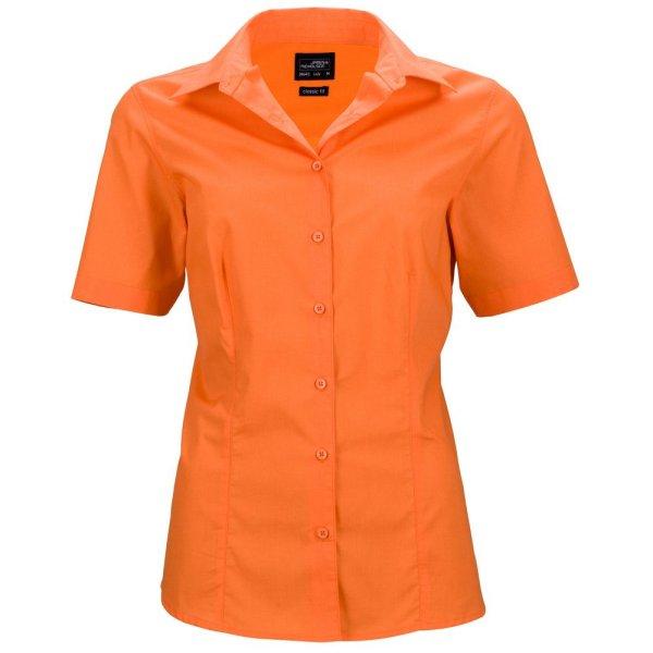 James & Nicholson (Daiber) Női rövidujjú ing JN643 - Narancssárga | 3XL