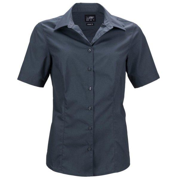 James & Nicholson (Daiber) Női rövidujjú ing JN643 - Sötétszürke | 3XL