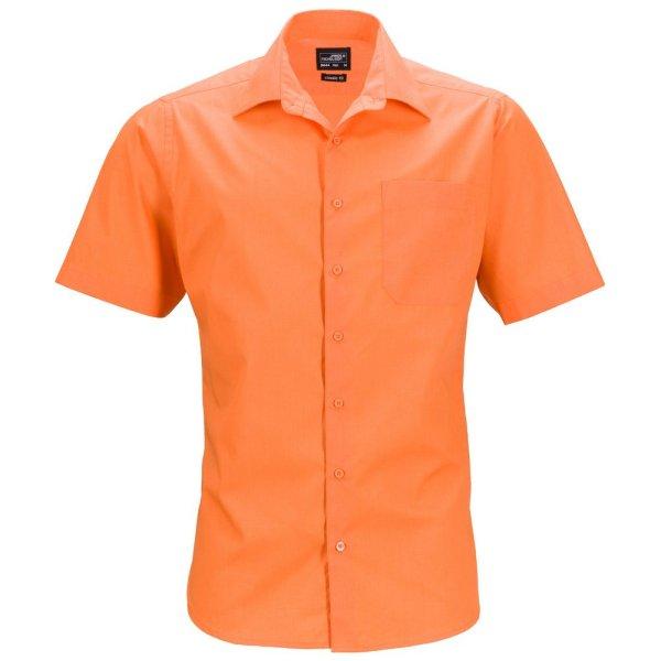 James & Nicholson (Daiber) Férfi rövid ujjú ing JN644 - Narancssárga | 2XL