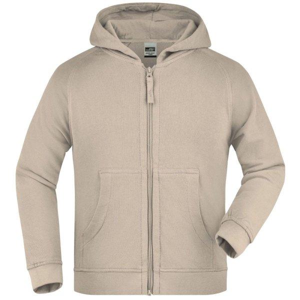 James & Nicholson (Daiber) Gyerek cipzáros kapucnis felső JN059k - Stone | 2XL