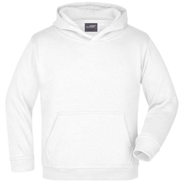 James & Nicholson (Daiber) Gyerek kapucnis felső JN047k - Fehér | 2XL