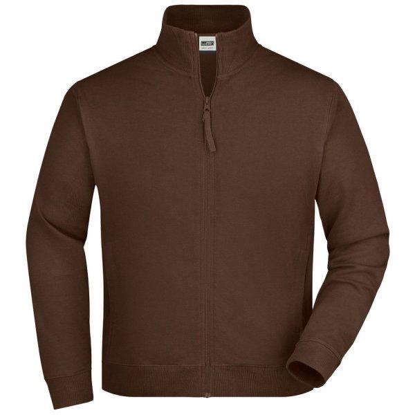 James & Nicholson (Daiber) Férfi kapucni nélküli cipzáros felső JN058 -
Barna | 3XL
