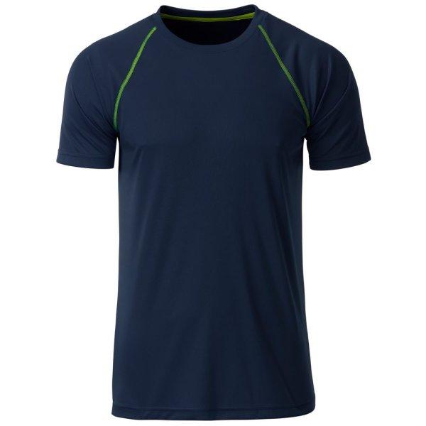 James & Nicholson (Daiber) Férfi funkcionális póló JN496 - Sötétkék /
élénk sárga | 2XL