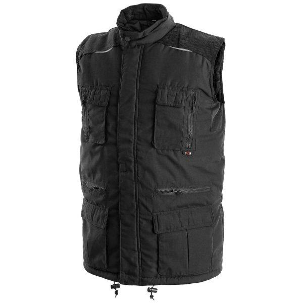 Canis (CXS) Meleg munkavédelmi mellény OHIO - Fekete | 2XL