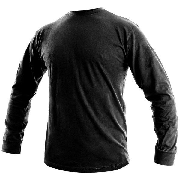 Canis (CXS) Férfi hosszú ujjú póló PETR - Fekete | 4XL