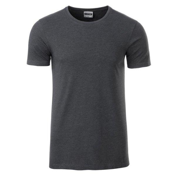 James & Nicholson (Daiber) Klasszikus férfi biopamut póló 8008 - Fekete
melírozott | 3XL