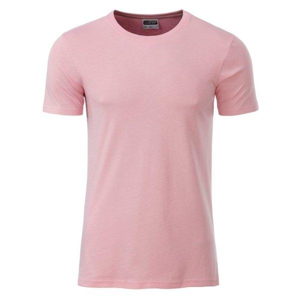 James & Nicholson (Daiber) Klasszikus férfi biopamut póló 8008 - Enyhén
rózsaszín | 2XL