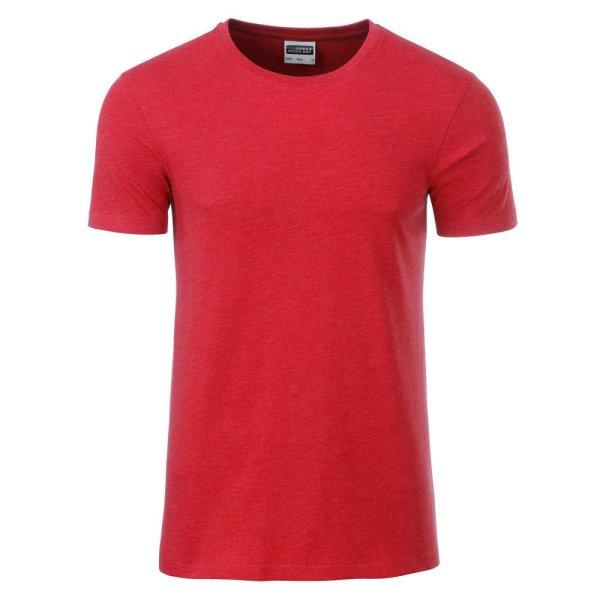 James & Nicholson (Daiber) Klasszikus férfi biopamut póló 8008 -
Karmazsinvörös melírozott | 2XL