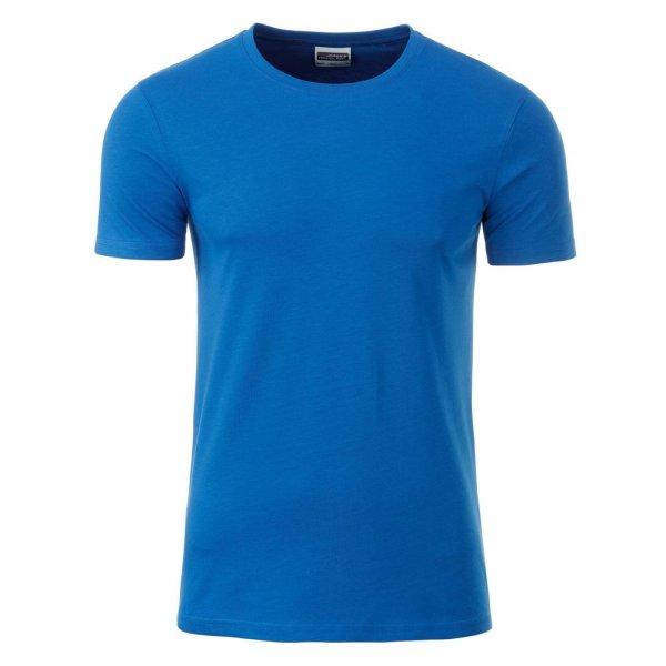 James & Nicholson (Daiber) Klasszikus férfi biopamut póló 8008 - Kobalt | 2XL