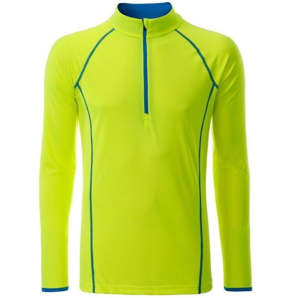 James & Nicholson (Daiber) Férfi funkcionális hosszú ujjú felső JN498 -
Élénk sárga / világoskék | 2XL