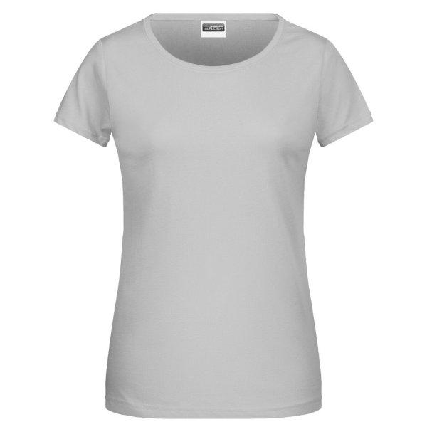 James & Nicholson (Daiber) Klasszikus női biopamut póló 8007 - Enyhén
szürke | 2XL