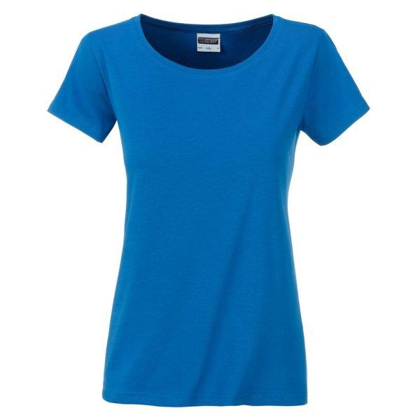 James & Nicholson (Daiber) Klasszikus női biopamut póló 8007 - Kobalt | 2XL