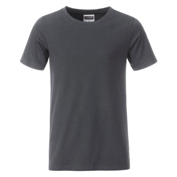 James & Nicholson (Daiber) Klasszikus fiú biopamut póló 8008B - Grafitszürke
| 2XL