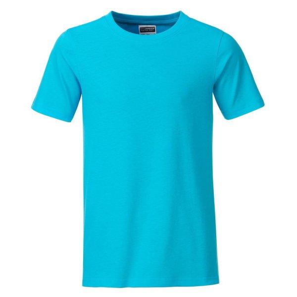 James & Nicholson (Daiber) Klasszikus fiú biopamut póló 8008B - Türkiz | 2XL
