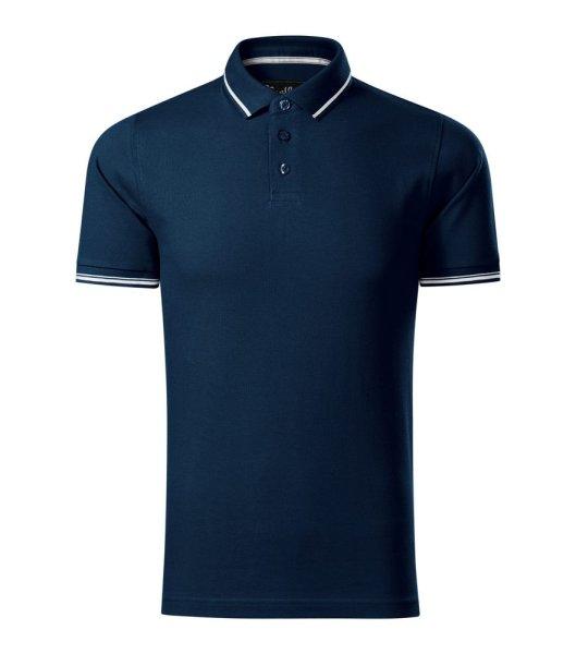 MALFINI Pique férfi galléros póló Perfection Plain - Tengerészkék | 3XL