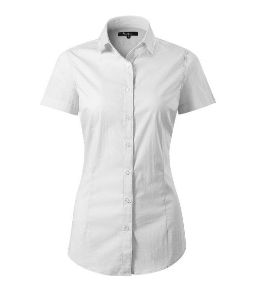 MALFINI Női rövid ujjú galléros ing Flash - Fehér | 2XL