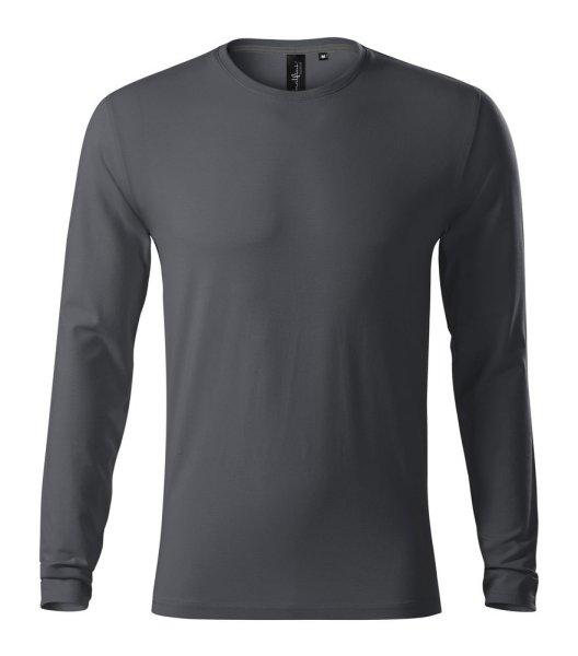MALFINI Férfi hosszú ujjú póló Brave - Világos antracit | 3XL