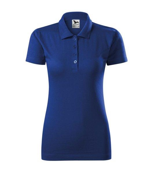 MALFINI Női puha galléros póló Single J. - Királykék | 2XL