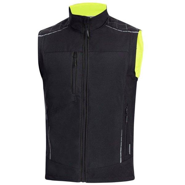 Ardon Téli softshell mellény VISION - Fekete / sárga | 3XL