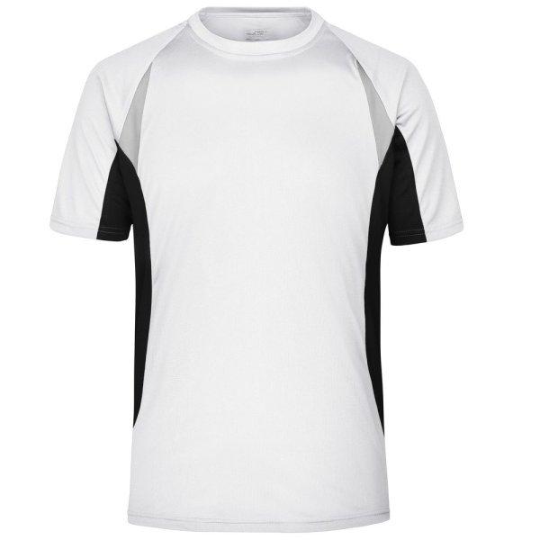 James & Nicholson (Daiber) Férfi rövid ujjú funkcionális póló JN391 -
Fehér / fekete | 3XL