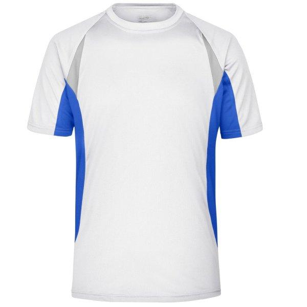 James & Nicholson (Daiber) Férfi rövid ujjú funkcionális póló JN391 -
Fehér / királykék | 2XL