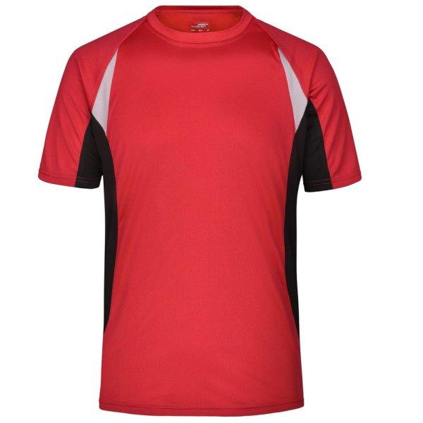James & Nicholson (Daiber) Férfi rövid ujjú funkcionális póló JN391 -
Piros / fekete | 2XL