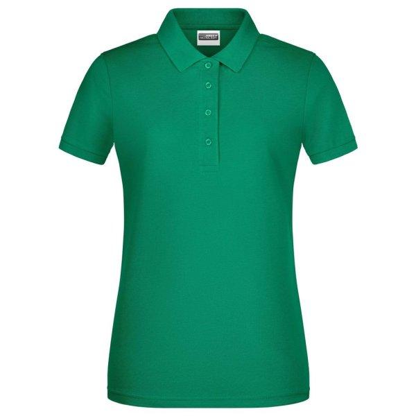 James & Nicholson (Daiber) Női galléros biopamut póló 8009 - Írzöld | 2XL