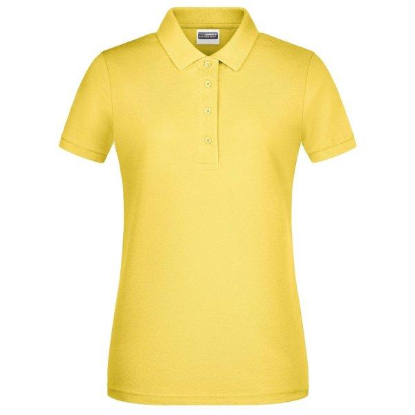 James & Nicholson (Daiber) Női galléros biopamut póló 8009 - Világos sárga
| 2XL