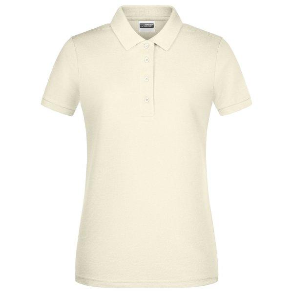 James & Nicholson (Daiber) Női galléros biopamut póló 8009 - Vanília | 2XL