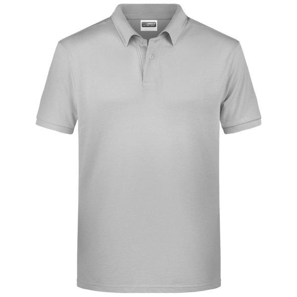 James & Nicholson (Daiber) Férfi galléros biopamut póló 8010 - Enyhén
szürke | 3XL