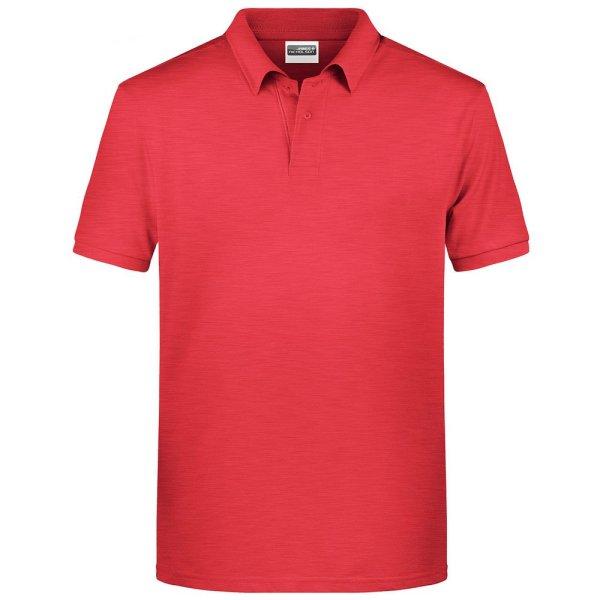 James & Nicholson (Daiber) Férfi galléros biopamut póló 8010 -
Karmazsinvörös melírozott | 3XL