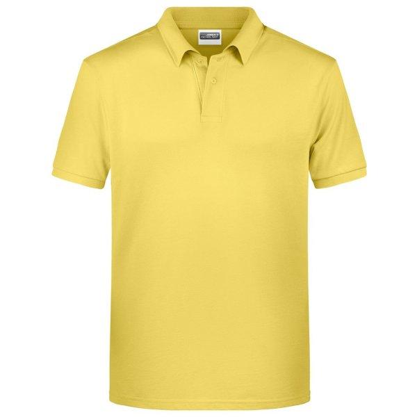 James & Nicholson (Daiber) Férfi galléros biopamut póló 8010 - Világos
sárga | 2XL