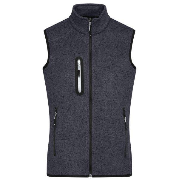 James & Nicholson (Daiber) Női mellény kötött fleece anyagból JN773 -
Sötétszürke melírozott / ezüst | 2XL