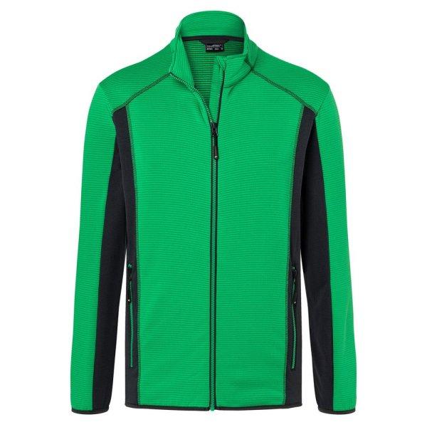 James & Nicholson (Daiber) Férfi fleece sztreccs pulóver JN784 -
Páfrányzöld / sötétszürke | 3XL
