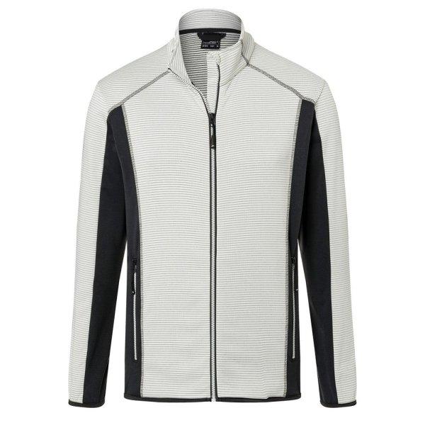 James & Nicholson (Daiber) Férfi fleece sztreccs pulóver JN784 - Off-white /
sötétszürke | 3XL