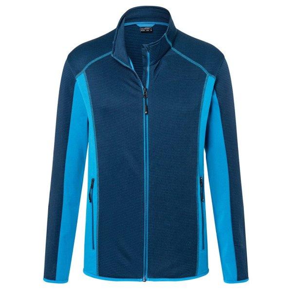 James & Nicholson (Daiber) Férfi fleece sztreccs pulóver JN784 - Sötétkék /
élénkkék | 3XL
