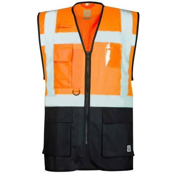 Ardon Fényvisszaverő mellény SIGNAL - Narancssárga / fekete | 2XL