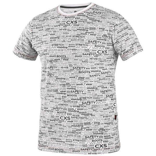 Canis (CXS) Rövid ujjú póló nyomott mintával DARREN - Fehér | 3XL