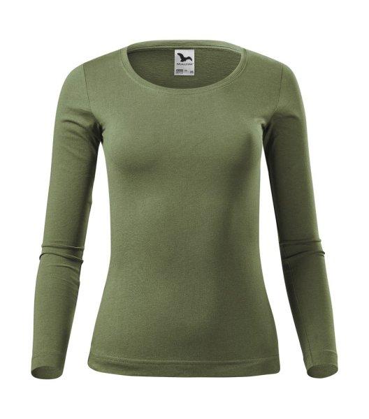 MALFINI Női hosszú ujjú póló Fit-T Long Sleeve - Khaki | 2XL