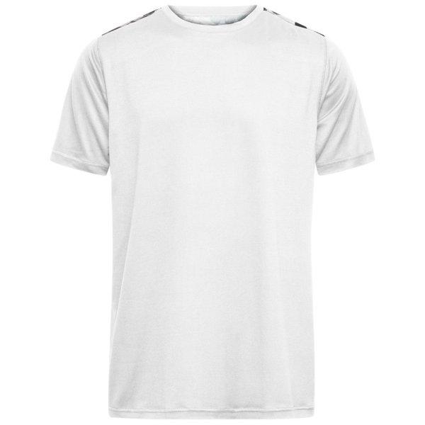 James & Nicholson (Daiber) Férfi funkcionális póló JN524 - Fehér / fekete
színnel nyomtatva | 2XL