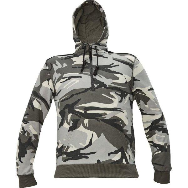Cerva Férfi terepmintás pulóver CRAMBE - Terepszínű szürke | 3XL