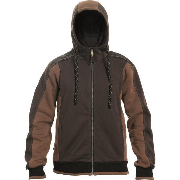 Cerva Férfi cipzáras felső kapucnival DAYBORO - Sötétbarna | 3XL