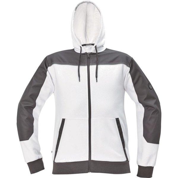 Cerva Férfi cipzáras pulóver CREMORNE - Fehér | 2XL