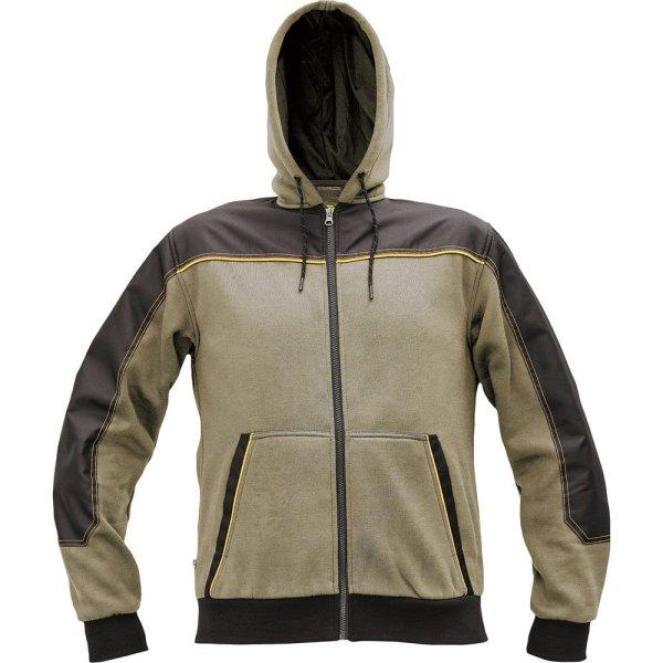 Cerva Férfi cipzáras pulóver CREMORNE - Világos olív | 4XL