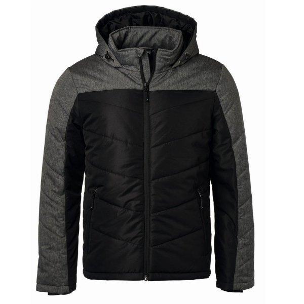James & Nicholson (Daiber) Férfi steppelt téli dzseki JN1134 - Fekete /
antracit melírozott | 2XL