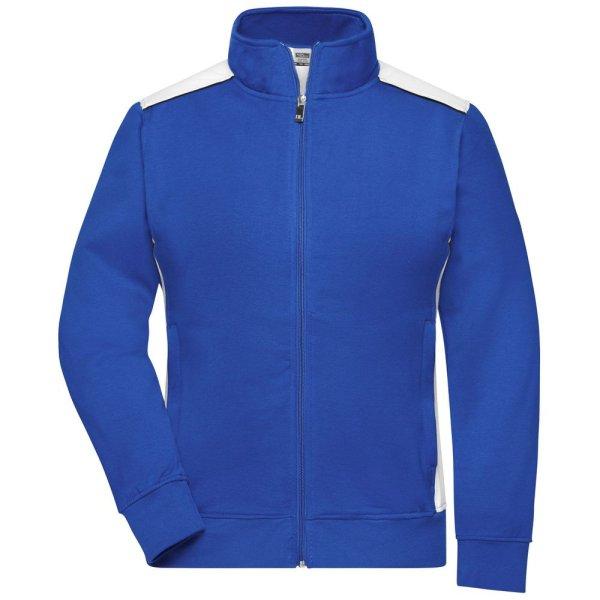 James & Nicholson (Daiber) Női pulóver kapucni nélkül JN869 - Királykék /
fehér | 3XL