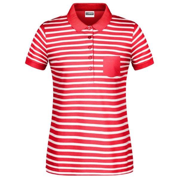 James & Nicholson (Daiber) Csíkos női galléros póló 8029 - Piros / fehér |
2XL